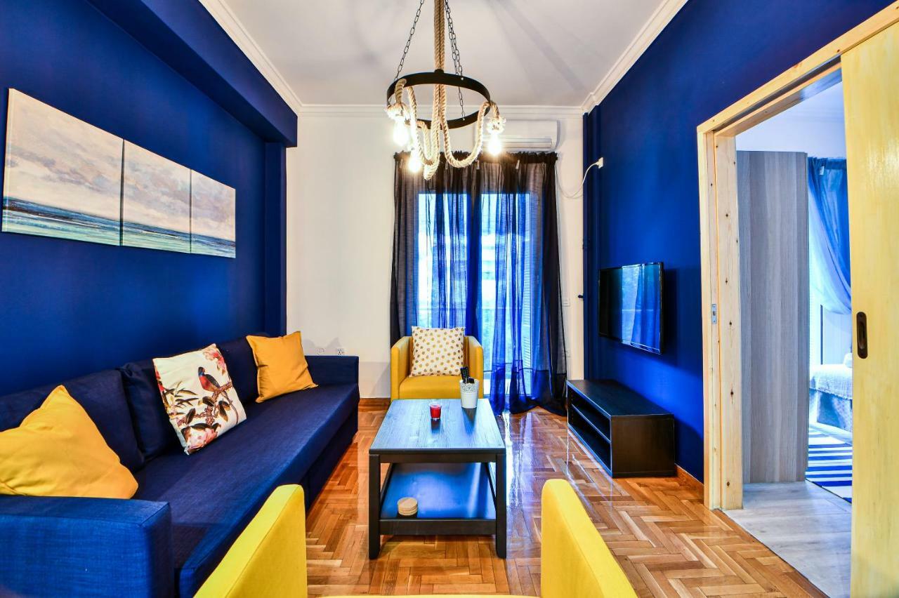 Cozy Blue Apartment By Zain Athens Ngoại thất bức ảnh